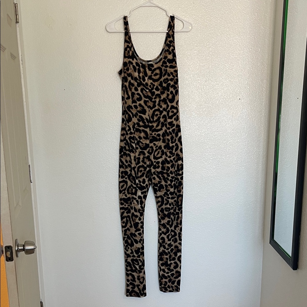 Leopard Print Jumpsuit